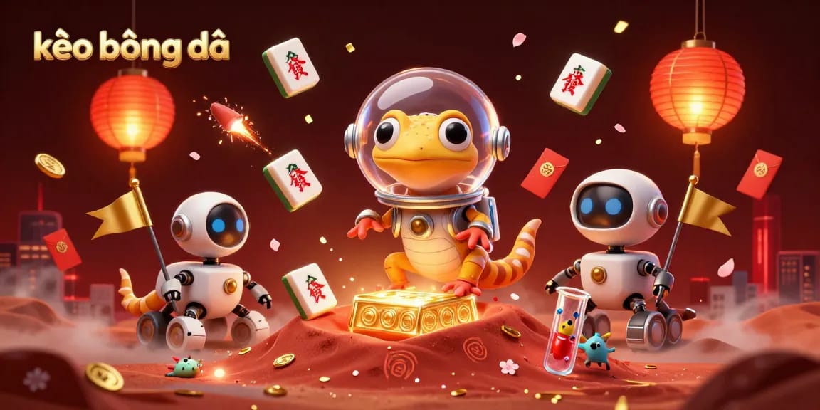 Experience kèo bóng đá in a vibrant, ultra-detailed casino scene with joyful Martian characters.