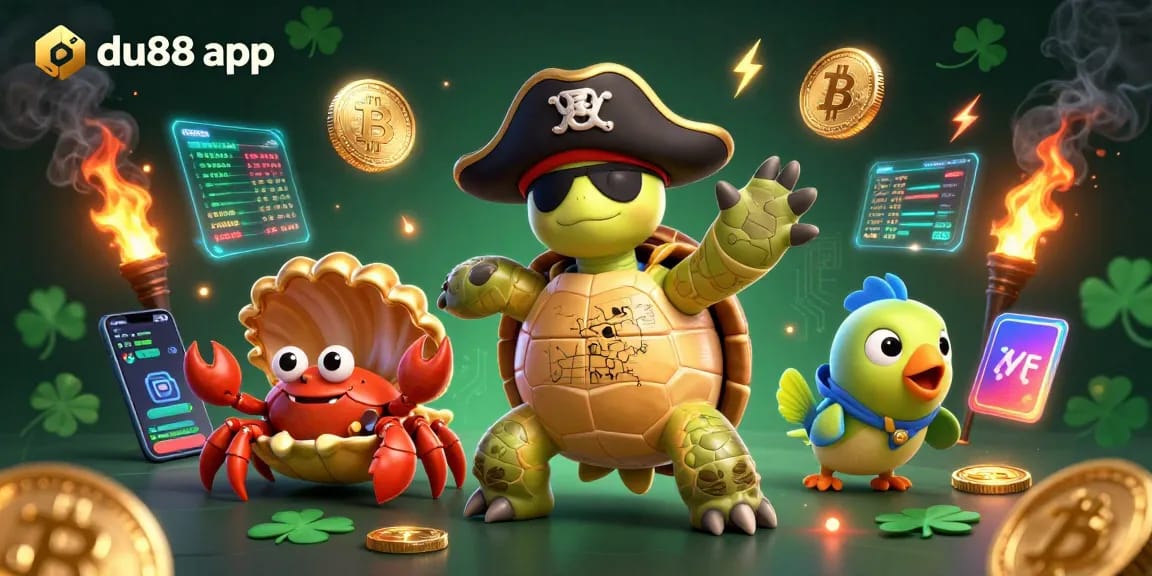 Play the du88 app and join the fun with crypto treasures and vibrant underwater characters!