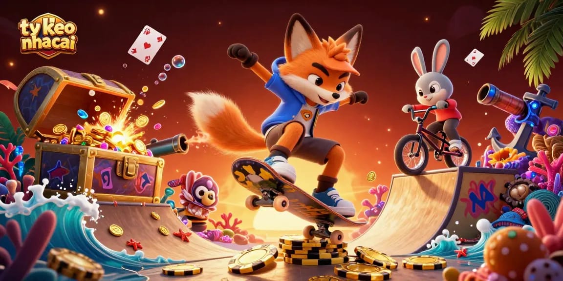 Experience the excitement of ty le keo nha cai with vibrant casino characters and dynamic gameplay elements.