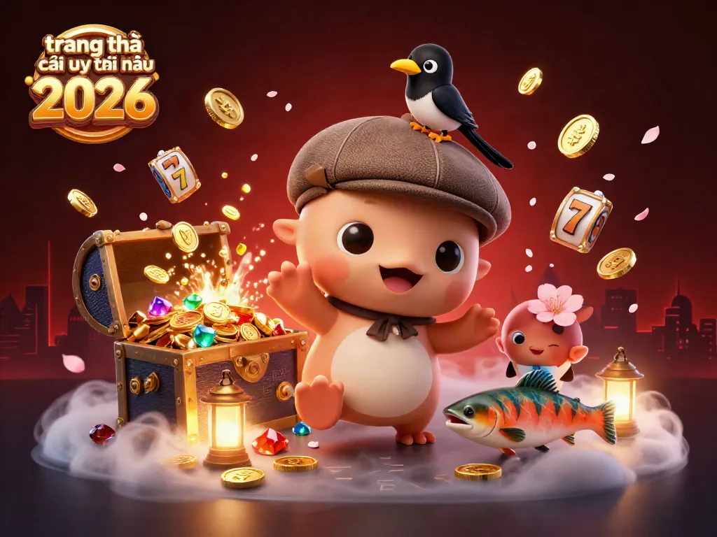 Engaging scene of trang nhà cái uy tín hàng đầu 2026 showcasing cartoon characters in a vibrant casino-themed underwater world.