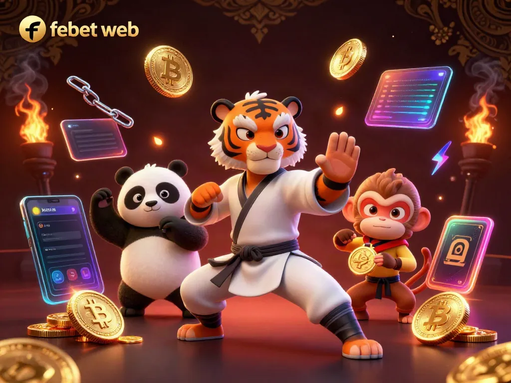 Experience thrilling gameplay at febet web in this vibrant casino scene with action-packed elements.