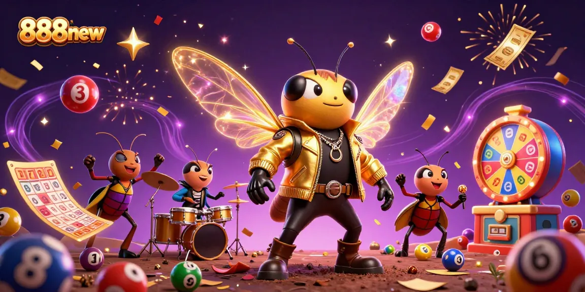 Spin and win with 888new's exciting lottery games featuring vibrant elements and engaging characters.