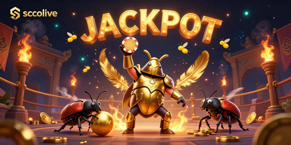Socolive unveils electric poker action with a winning beetle duo in a vibrant 3D scene.